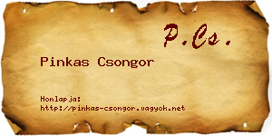 Pinkas Csongor névjegykártya